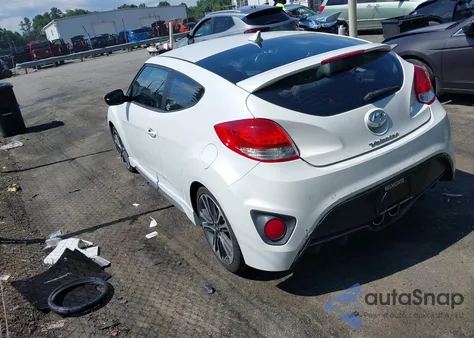 2016 Hyundai Veloster Turbo из США, поврежденный, VIN KMHTC6AE9GU286432